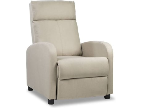 Poltrona Relax Reclinável NALUI Verona Tela Bege (63 x 96.5 x 79 cm)