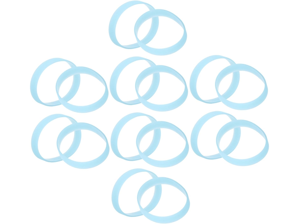 Angooily 40 Pulseiras de Silicone para Casa e Mulheres, com Luz Noturna, em Prova de Água, Ideal para Eventos e