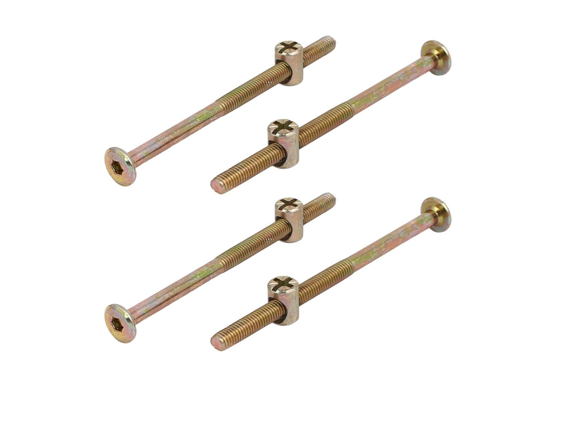 Parafusos De Cabeça Panela Sextavada Interna M6x100mm Com Rosca Longa