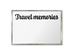 Magnetic Board Travel Memories For The Living Room Espelharte (60x40 Cm)