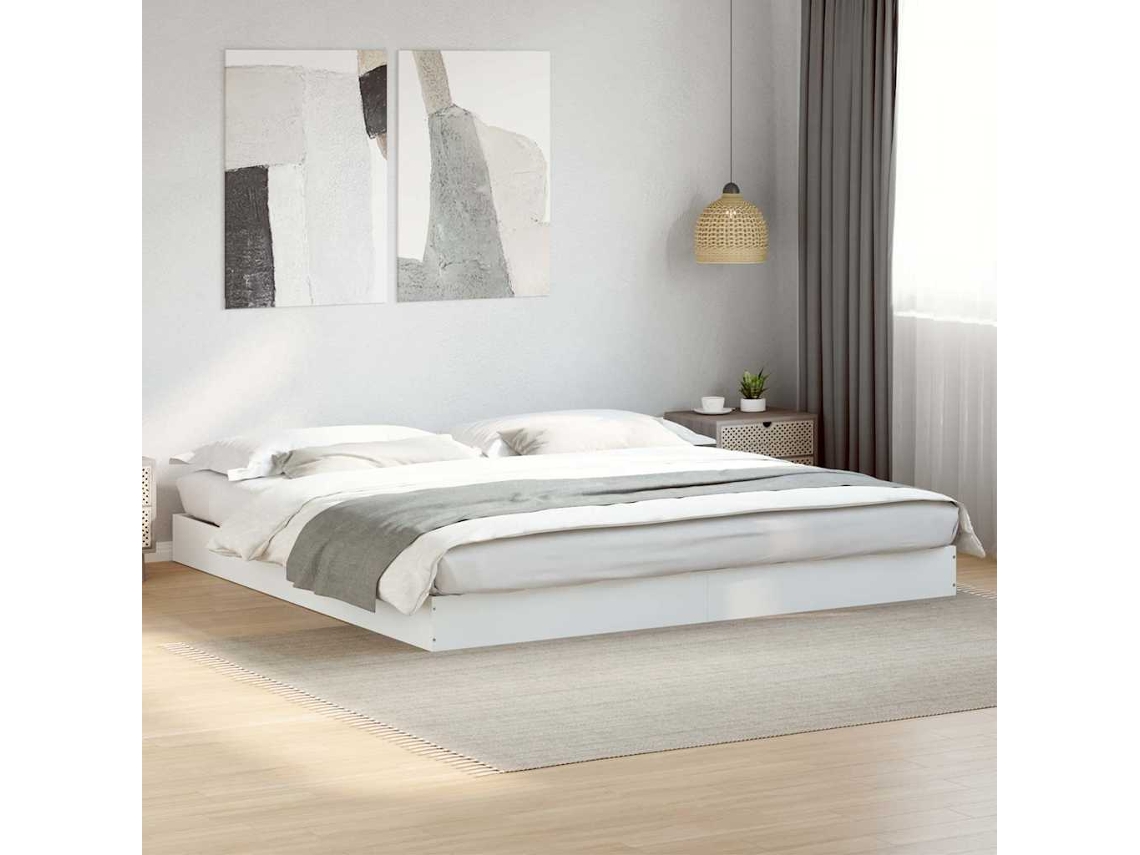 Vidaxl Estrutura De Cama Sem Colchão 180x200 Cm Branco