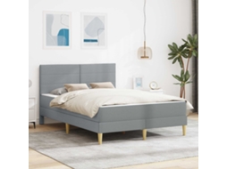 Vidaxl Estrutura Da Cama 160 X 200 Cm Cinzento-claro