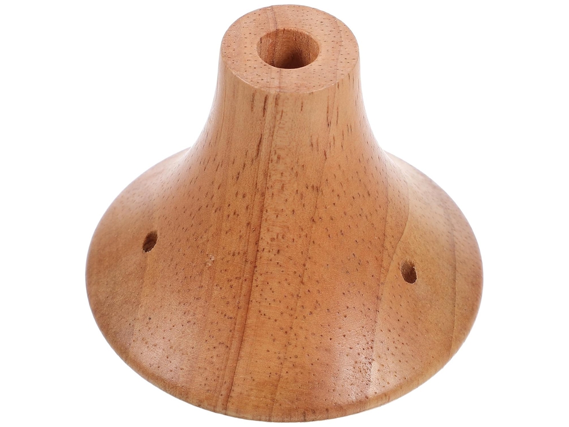 Soquete De Lâmpada De Substituição Em Madeira De Seringueira, Formato Cônico Pequeno | Estilo Vintage