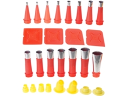 Kit De 23 Peças Com Bicos Para Cola, 15 Pontas E 8 Bases A Em Reparo.