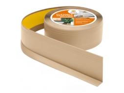 Rodapé Pvc 70x20 Mm Flexível Autoadesivo Com Fresa Decorativa, 25 M, Preto