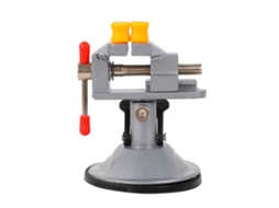 Mini Torno de Sucção Braçadeira de Bancada Universal Mesa Torno Base de Vácuo 360 Graus Giratório para Diy Escultura Artesanato Escultura Prata1