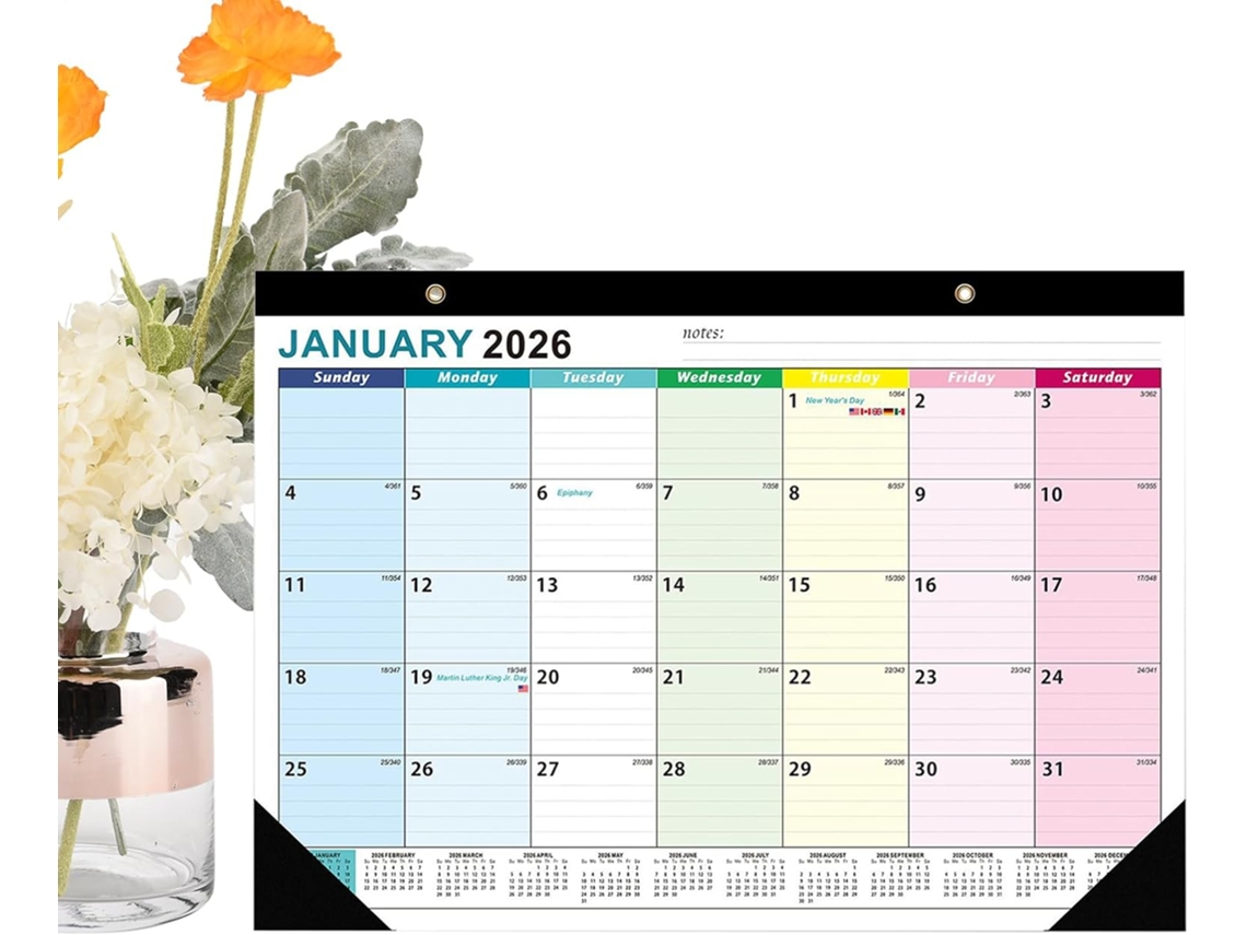 Calendário De Parede Multifuncional Com Design Elegante E Planejador Para Trabalho, Família, Sala De Aula,
