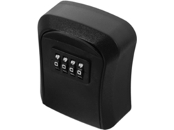 Caixa De Fechadura Parede Para Casa Com Código Combinação, Material Abs Preto, Chave De Segurança Para Uso Externo