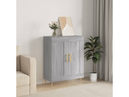 Vidaxl Aparador 69,5x34x90 Cm Derivados De Madeira Cinzento Sonoma