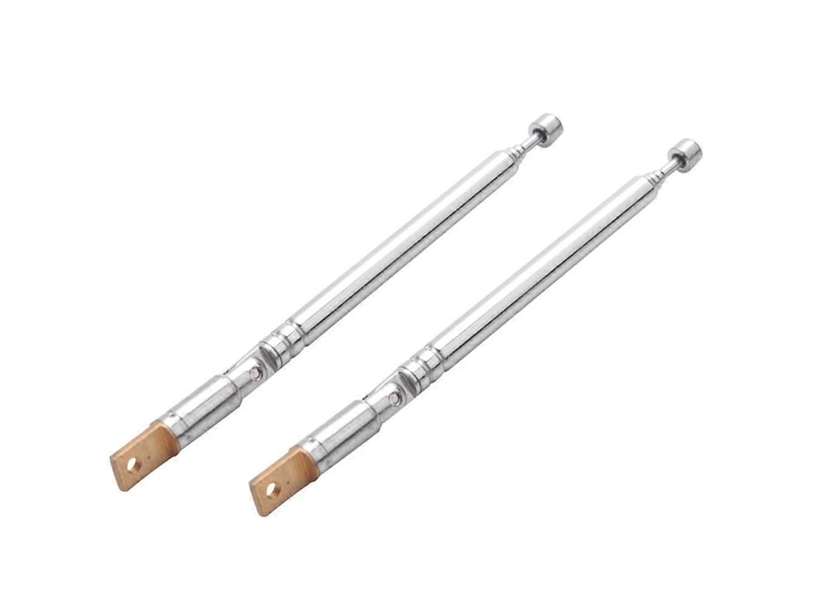 2 Antenas Telescópicas De 25,4cm (10 Polegadas), 5 Seções, Para Rádio E Tv-zscy
