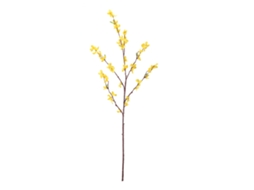 Flor artificial de jasmim de inverno singelo com 5 ramos amarelos para interior LAXISCREED