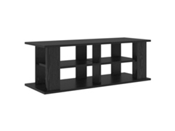 Conjunto 1 Suporte Para Tv Vidaxl Preto Derivados De Madeira (96 X 35 X 33,5 Cm)
