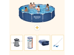 Bestway Piscina Bestway Steel Pro Redonda - 396x84 Cm - 5-peças S201