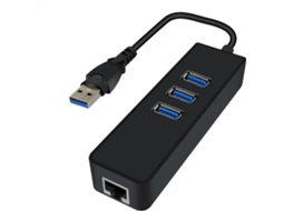 Hub Usb Com Adaptador Gigabit Ethernet, Externo Para Laptop E