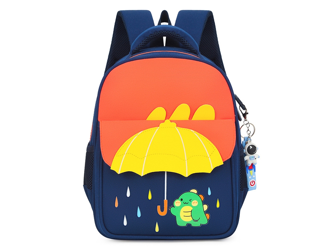 Mochila escolar Eifson para crianças de 3 a 6 anos, 34x26x15cm - Laranja