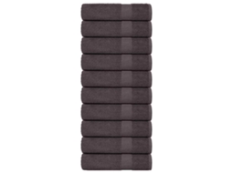 Vidaxl Toalhas De Banho Frogn 10 Pcs 100x150cm 360 G/m² Antracite
