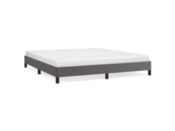 Bed Frame, Bed Frames Vidaxl Cinzeto Couro Artificial (180 X 200 Cm)
