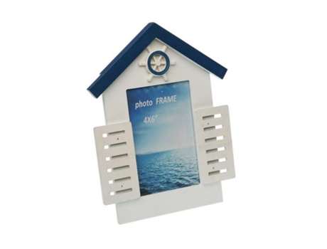 Porta-retratos Blue Sea Madeira MDF - 15 x 20 cm