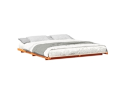 Estrutura de Cama de Chão Castanho mel 200 X 210 Cm MAISON EXCLUSIVE