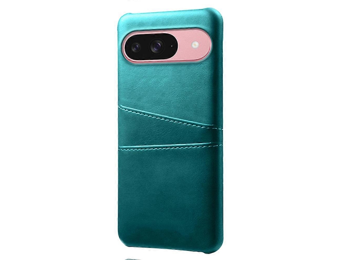 Capa Tkdaddy Para Google Pixel 10/10 Pro Com Dois Compartimentos Para Cartão, Couro Sintético Capa Rígida Para Pc, Verde