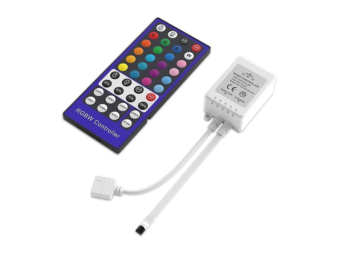 Fita De Led 5050 Rgb Rgbw Rgbww Com 40 Botões E Controle Remoto Liga/desliga Slowmoose