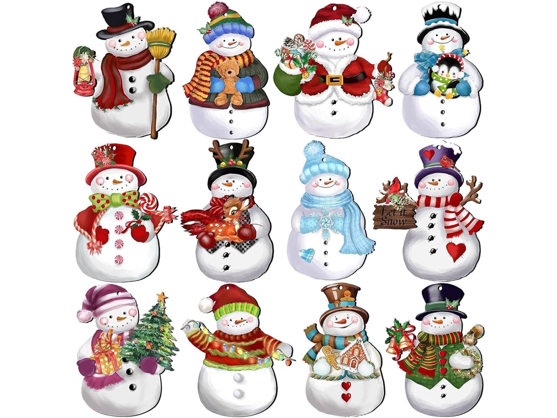 Enfeites De Natal Em Forma De Boneco De Neve Para Árvore De Natal, Enfeite De | De De,