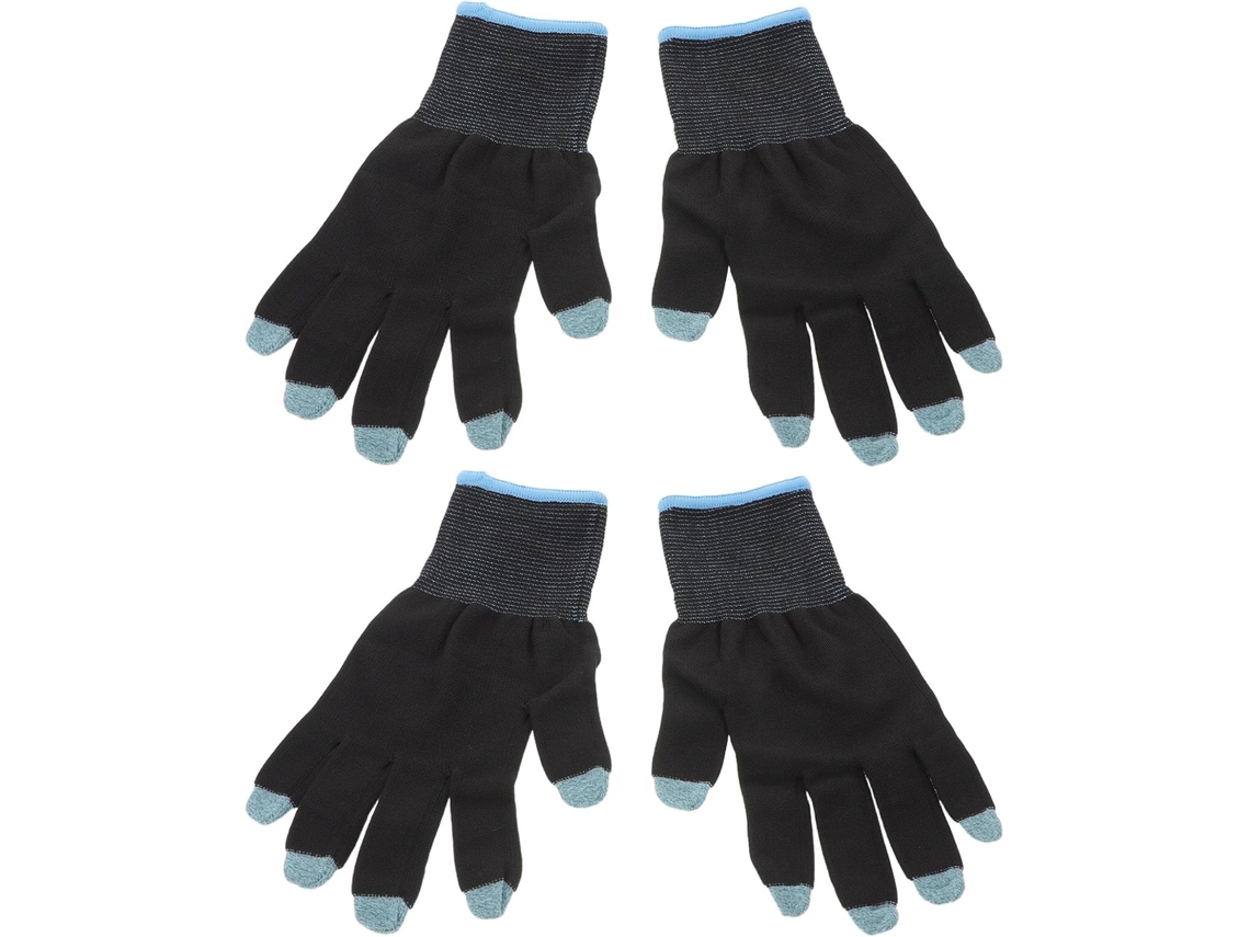 Protetores De Dedo Para Jogos Mobile, 2 Pares, Luvas Para Jogos Resistentes Ao Suor Em Nylon E Elastano, Tecido