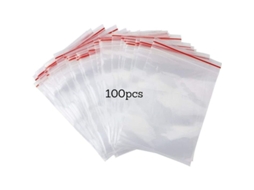 Sacos De Armazenamento De Polietileno Transparente Resseláveis, Sacos Portáteis Duráveis Com Fecho Zip Lock E Vedação Hermética, Ideais Para Soluções