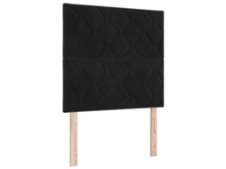 Cabeceira com Cabeceira Preto 100 Cm Veludo MAISON EXCLUSIVE