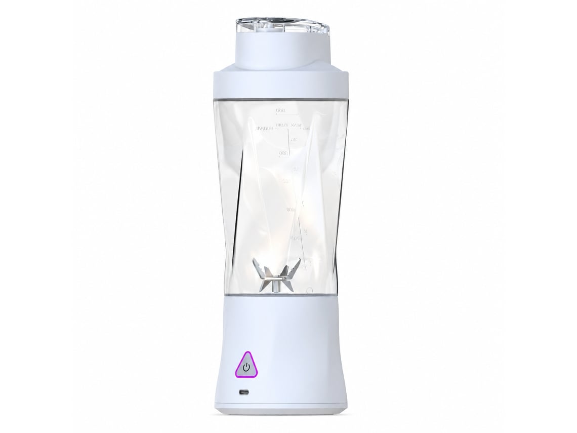 Liquidificadora Portátil Sem Fios Recarregável 600 Ml Branca Ligkevan