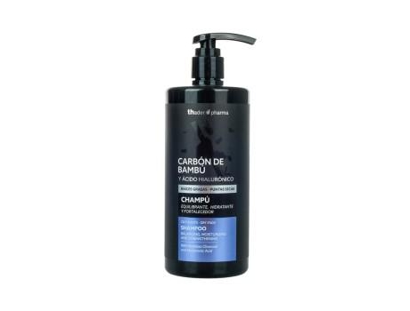 Shampoo Equilibrante Com Carvão De Bambu E Ácido Hialurônico 750ml. Th Pharma
