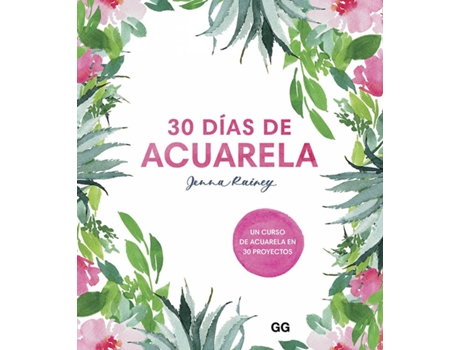 Livro 30 Días De Acuarela de Jenna Rainey (Espanhol)