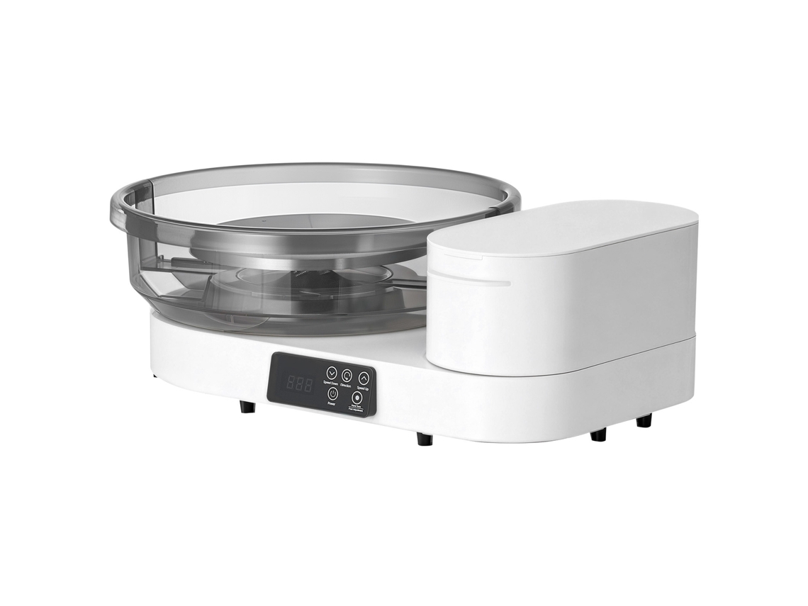 Torno De Oleiro, Placas 36 E 28 Cm, Roda Cerâmica Elétrica, Velocidade 30 A 300 Rpm, Máquina Oleiro Com Pedal Tela Armazenamento, Alumínio, Para