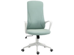 Cadeira de Escritório HARLANV1 ergonómica com altura ajustável, inclinação e encosto alto (62x56x110,5 cm) verde