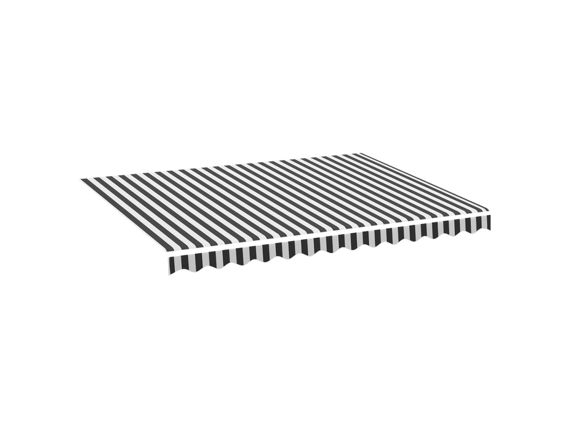 Tecido de substituição para toldo 3,5x2,5 m antracite e branco MAISON EXCLUSIVE