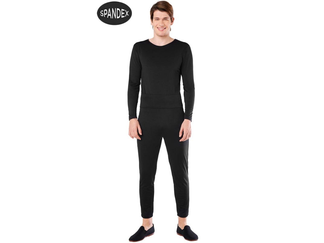 Fato Unisexo CAR&GUS Conjunto de Collant de Elastano Preto de 2 Peças (Tam.: M/L)