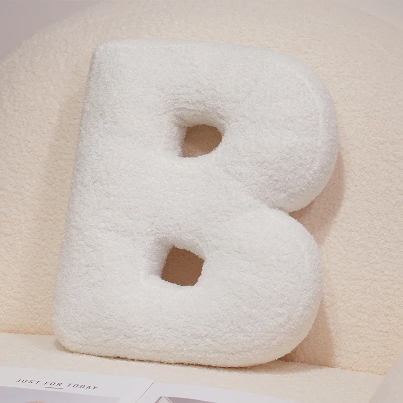 (b) Almofada Confortável Com O Alfabeto Inglês, Almofada Para Sofá, Brinquedo De Pelúcia