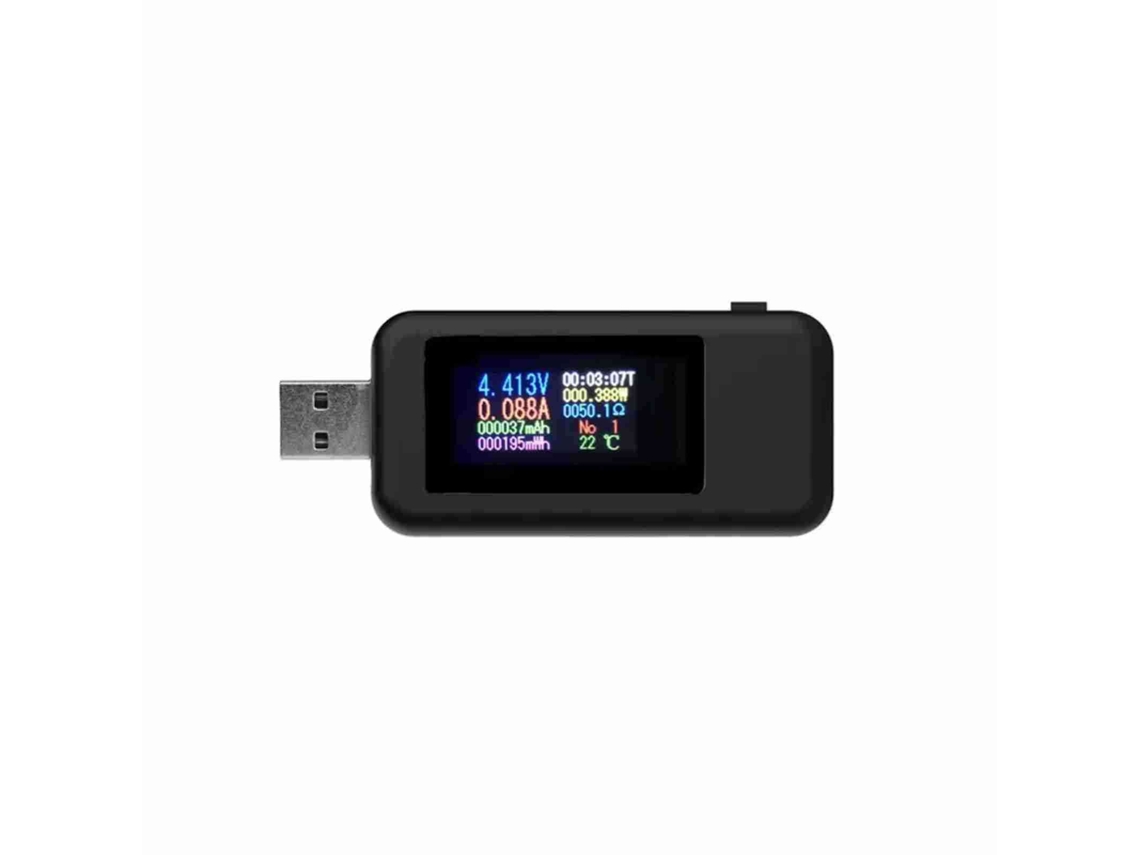 Medidor de Teste Usb 10 em 1 Tester de Tensão Corrente Lcd Display Carregador Detector Voltmeter Amperímetro