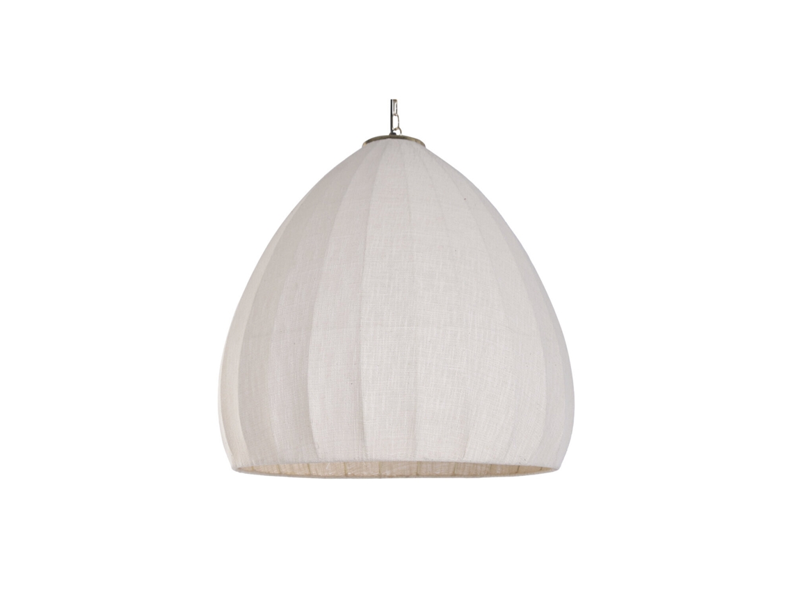 Luminária de Teto em Ferro Natural com Acabamento em Algodão, 76x76x79cm ALEXANDRA HOUSE LIVING