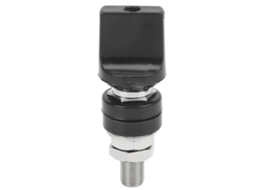 Pino De Conexão Rosca M10 100a Plug Banana 4mm Preto