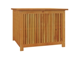 Garden Storage Box, Garden Storage Boxes Vidaxl Marrom Madeira De Acácia (75 X 75 X 58 Cm)