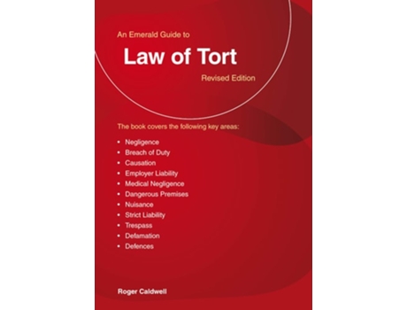 Livro An Emerald Guide to The Law of Tort de Roger Caldwell (Inglês)