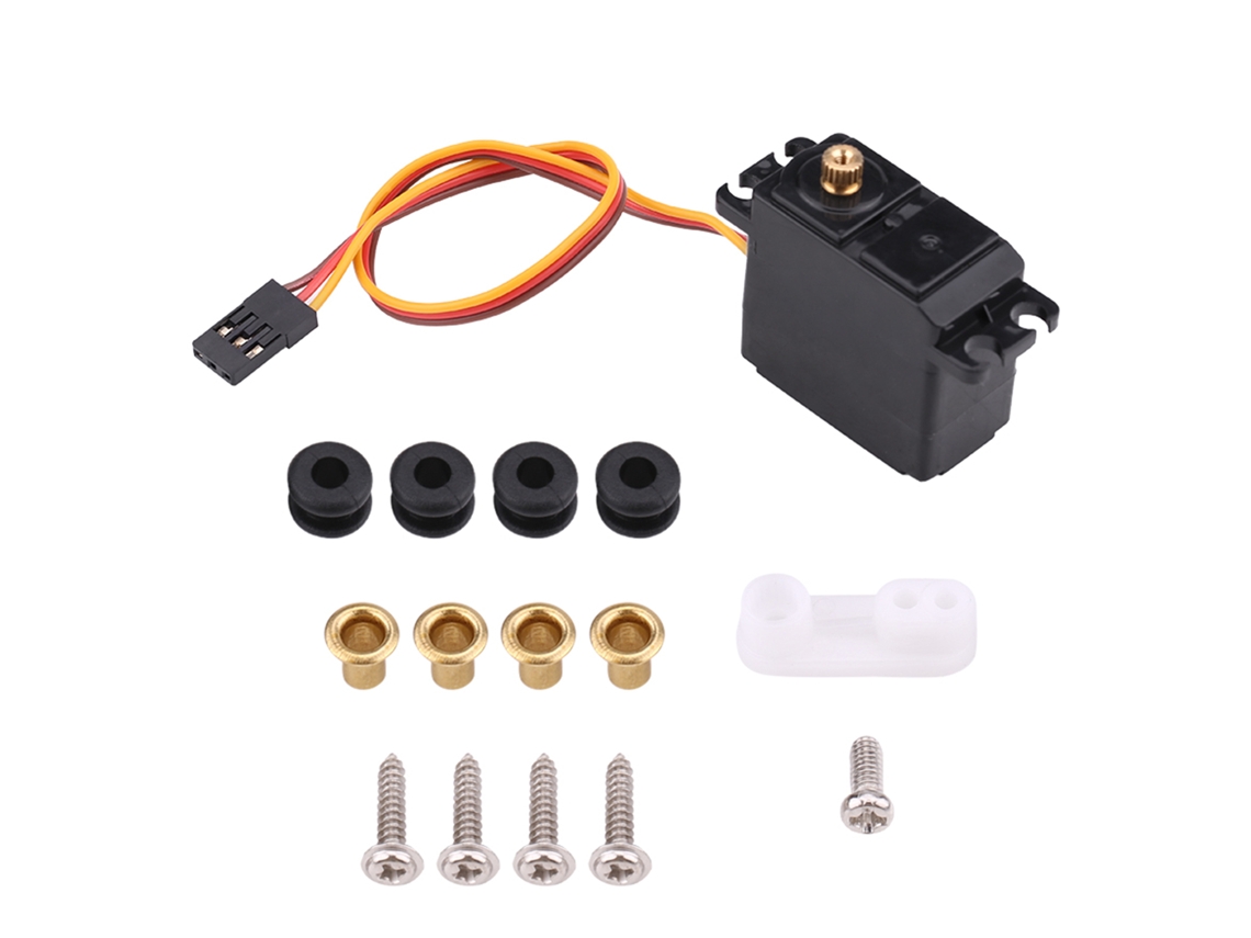 Servo Metal Gear À Prova D'água 2.2kg Acessório Controle Remoto Para Carros Rc 1/16 1/14 1/12