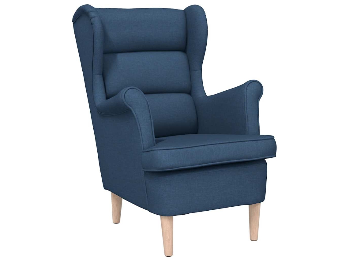 Armchair, Armchairs Vidaxl Azul Tecido