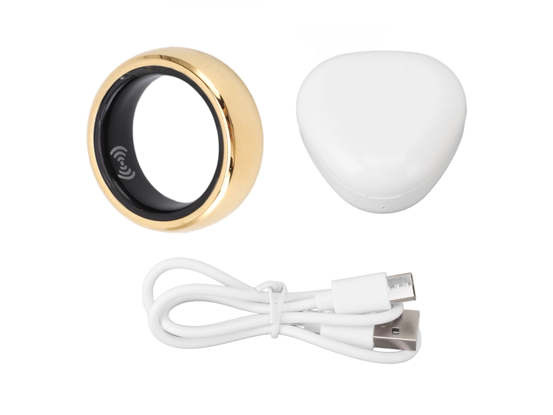Anillo para Deporte y Sueño, Salud, Remoto, Resistente IPX8, Acero Inoxidable, Plata | S/MARCA