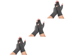 Luvas Esportivas Respiráveis Bestyash, Com Meio Dedo, Para Uso Interno, Compressão E Treino, Na Cor Cinza