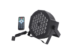 2026 luz de Cena 36 Led com Controle Remoto 7 Cores Rgb 7 Modos Ativada por Som para Festa