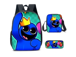 Conjunto De Mochila Infantil Com Estampa De Arco-íris E Três Peças: Mochila, Mochila De Refeição A Tiracolo E Estojo, Modelo 4