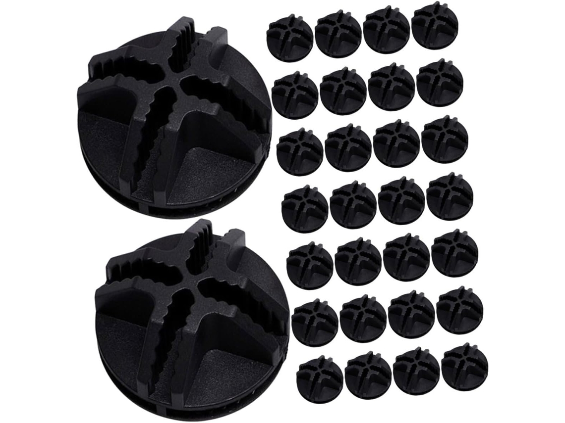 Ciieeo Conjunto De 60-conectores Cubo Arame Plástico Cerca Animais Estimação E Armazenamento Em Armários, Grampos
