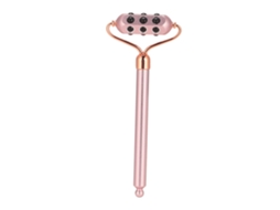 Rolo de massagem facial de germânio rosa para beleza